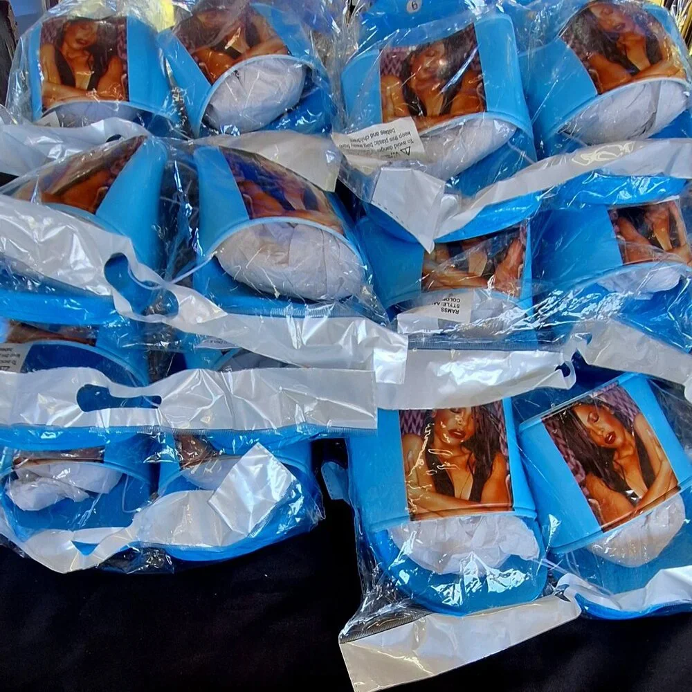 Cross Color slides with Aaliyah Legacy Blue - Picture 2 of 5